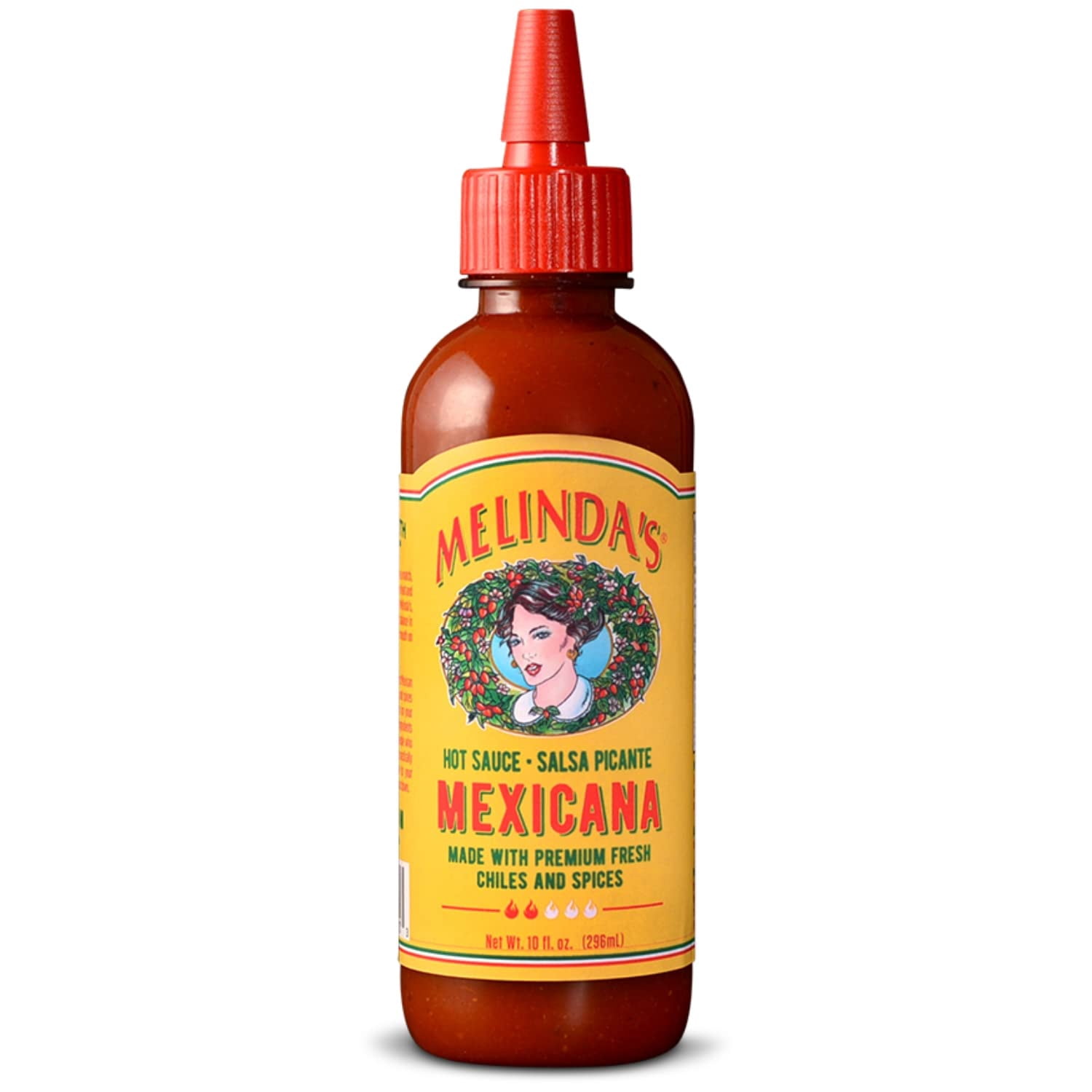 Pack of 6, Melindas Hot Mexicana Sauce, 10 fl oz