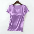 thumbnail image 2 of Kukoosong Women's Basic Crew Neck T-Shirts Solid Color Short Sleeve Pullover for Summer Casual, Everyday Essential Tee Shirt for Women, 2 of 7