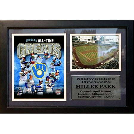 MLB Milwaukee Brewers Photo Stat Frame, 12x18