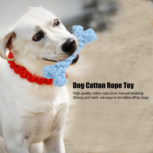 Juguete de cuerda de algodón Juguete de cuerda de algodón para perros Elefante Panda Hueso azul Morder Masticar Cachorros para animales ANGGREK Otros