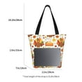 thumbnail image 5 of Fotbe Thanksgiving With Turkey Pattern Beach Tote,Shoulder Handbag,Spacious Tote Bag,Lightweight Travel Bag,Versatile Shopping Bag, 5 of 9