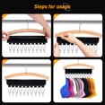 thumbnail image 3 of Hat organizer for hanger - Baseball Cap Rack, Multifunctional coat rack-closet storage expert, Hat racks, 3 of 6