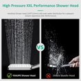 thumbnail image 4 of Rain Shower Head - Water-Saving, Pressure-Boosting, 6 Spray Modes, Large Handheld ShowerheadRain Shower Head - Water-Saving, Pressure-Boosting, 4 of 5