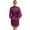 Purple, variant on S-2XL Women Fashion Robes Lace Bridal Kimono Bathrobe Silky Satin Party Sleepwear Bathrobe