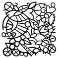 thumbnail image 2 of Woodware Doodle Mesh 6.8 in x 6.8 in Stencil, 2 of 2