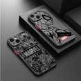 thumbnail image 2 of Étui pour Apple iPhone 12 Mini 8 Plus 15 Pro 13 7 6S TP X XR SE 11 Pro 14 Pro Max Couverture PC Dur Luxe Marvel Spiderman Ironman FGMS-BKS04 pour iPhone 11ProMax, 2 of 6