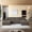 Camel, variant on Vanress 124 Inch U Shaped Modular Sectional Sofa, Modern Corduroy Boneless Sofa for Living Room, Upholstered Deep Seat Cloud Sofas Couches, No Assembly Required, Black