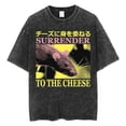thumbnail image 5 of Camiseta The Horrors Never Ending Yet I Remain Silly, divertida camiseta lavada Retro de rana de estilo japonés, camisetas de gran tamaño para hombres, 5 of 5