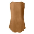 thumbnail image 6 of Yuzhih Summer Tank Tops for Women Loose Fit Pleated Scoop Neck Sleeveless Tops Curved Hem Flowy Trendy Clothes Outfits, 6 of 6