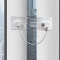 thumbnail image 3 of Cerradura de seguridad Universal para niños, cerradura de puerta de aleación de aluminio para niños con cilindro de bloqueo, dispositivo de protección flexible para niños de ajuste firme, 3 of 8