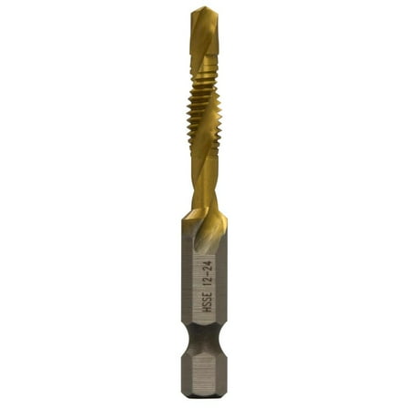 Greenlee Stainless Steel Drill/tap 12-24, 1/4 In X 2-1/4 In