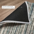 thumbnail image 6 of Addison Rugs Dream Shag Premium Machine Washable Transitional Textured Stripes Peacock Rectangle Rug, 5' x 7'6", 6 of 8