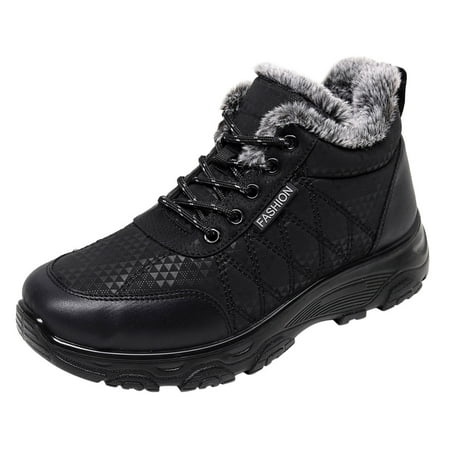 

HGWXX7 Keep Sport Toe Lace Up Snow Winter Flat Fashion Non Slip Women Shoes Round Warm Boots Women s Boots Fall Shoes