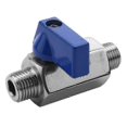 thumbnail image 5 of Stainless steel ball valve - 1/4 inch threaded external thread mini ball valve blue 1, 5 of 5