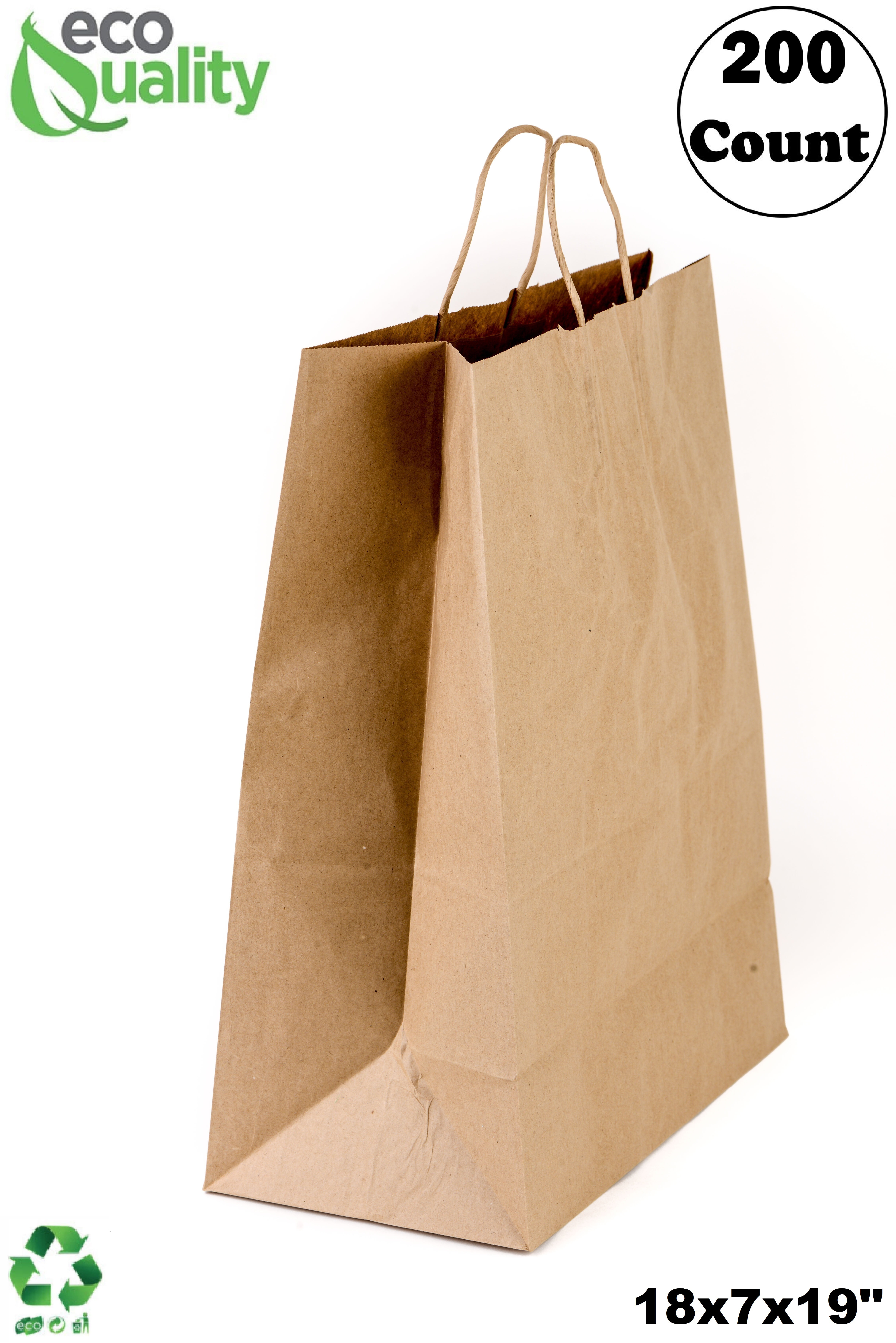 50 Packs Brown Kraft Paper Gift Bags Candy Packaging Recyclable Food Bread Bags 