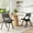 Black, variant on MAYEERTY 2-Set Wood Foldable & Stackable Dining Chairs for Dining Room, Woven Seat & Back, Natural