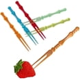thumbnail image 1 of 400 Pcs Plastic Picks Fruit Forks,Color Food Fruit Fork,for Fruits and Other Snacks, 1 of 7