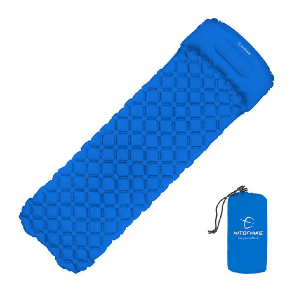 Camping Inflatable Sleeping Mattress Fast Filing Air Bag Cushion mat Pad Pillow 