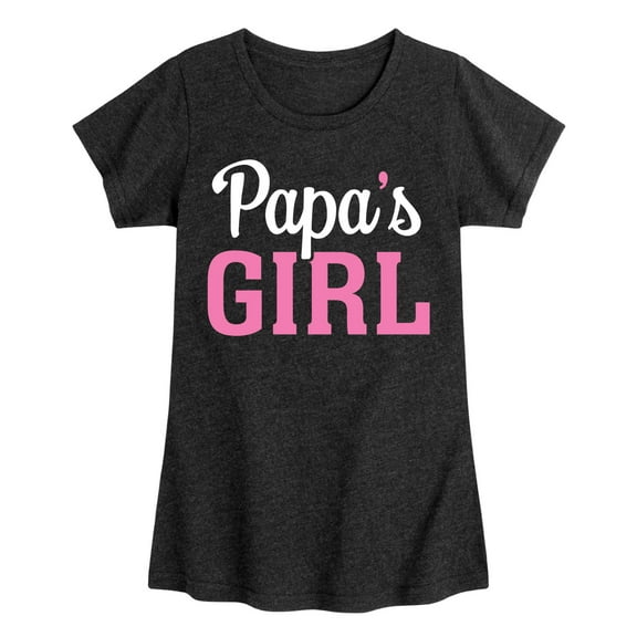 Instant Message - Papas Girl - Toddler & Youth Girls Short Sleeve Graphic T-Shirt