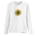 thumbnail image 4 of Pompotops T-shirt à Manches Longues et Col Rond Imprimé Femme Chemisier, 4 of 5