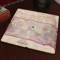 thumbnail image 2 of Torched South Dakota Old World Map Coaster Beer Bottle Coaster 4" x 4" x 0.25, 2 of 2