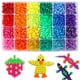 thumbnail image 1 of Kit de cuentas de poni QUEFE 2880 piezas para manualidades, 6 x 9 mm, 24 colores, 1 of 7