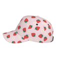 thumbnail image 5 of Daiia Strawberry Floral print Baseball Cap Men Women Golf Dad Hat Adjustable Original Classic Low Profile Hat Unconstructed Plain Cap, 5 of 9