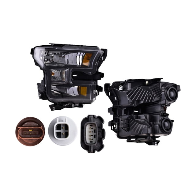 Faro F-150 2015 A 2017 Ford Der Fdo Negro DEPO
