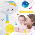 thumbnail image 2 of Juguete de baño para bebé en forma de nube, lindo grifo de baño y ducha con pico para niños, plegable, con ventosas y spray, ideal como regaloPato A zhangmengya unisex, 2 of 2