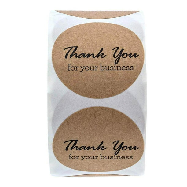 500 Kraft Thank You For Stickers Thank stickers labels Your Business
