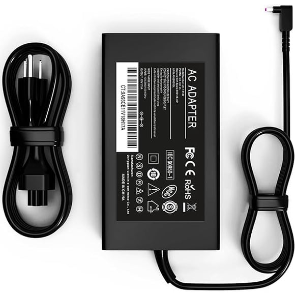 ccwonima 135W Laptop Charger, Compatible with Acer Nitro 5 Gaming Laptops AN515-55 AN515-54 AN515-53 AN515-51 AN515-44, Nitro V15 V16 V17, N18C3 N18C4 N17C1 AC Adapter Fast Charging Supply