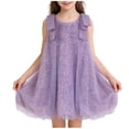 thumbnail image 2 of Amidoa Girls Dress Summer Tulle Dresses Midi Casual Spaghetti Strap Sundress for Little Girl, 2 of 5
