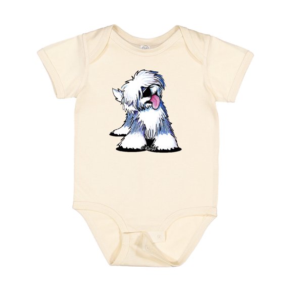 Inktastic Old English Sheepdog Boys or Girls Baby Bodysuit