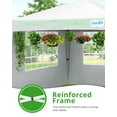 thumbnail image 6 of Quictent 10'x10' Pop up Canopy Tent with Sidewalls Instant Outdoor Gazebo Easy Party Tent Enclosed Waterproof, Easy Set up (White), 6 of 9