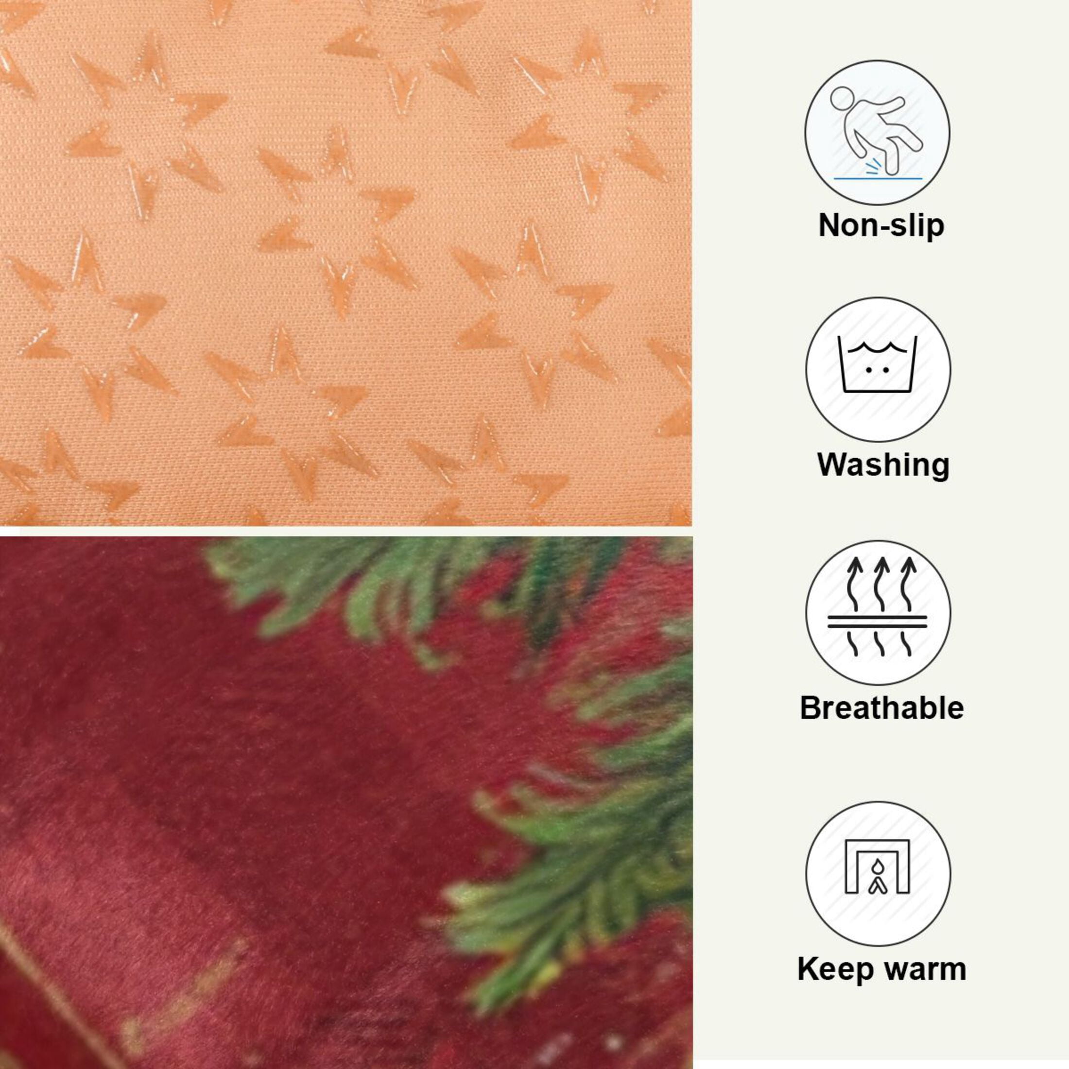 Qxltty Christmas Tree Ped Pad Wear-resistant and Hard to Bite Through Sleeping Pad for Small Medium Large Dogs Winter Pet Bed 36×24in