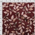 thumbnail image 4 of oneOone Velvet Chocolate Brown Fabric Ocean Underwater Life Dress Material Fabric Print Fabric By The Yard 58 Inch Wide, 4 of 4