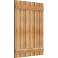 thumbnail image 2 of 34 3/4"W x 46"H TimberCraft Six 5 3/8" Boards Spaced Board-n-Batten Shutters, Rough Sawn Western Red Cedar (Per Pair), 2 of 13