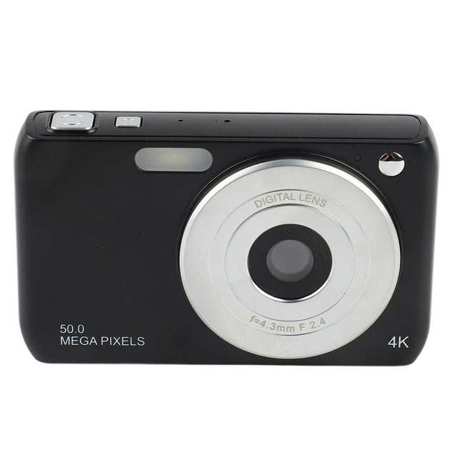 Compact Video Camera, 4K Digital Camera 50MP Automatic Image Stabilizer with 16x Zoo Antishakecompact Professional Camera for Teens and Young People Including Beauty Filter