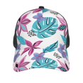 thumbnail image 2 of Picia Hawaiian Style Pattern Trucker Hat,Baseball Cap,Sun Protection Cap,Stylish Headwear,Leisure Cap,Outdoor Sports Cap, 2 of 7