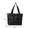 thumbnail image 6 of Fashion Tote Handbags for Women Black Large Capacity Soft Rhombus Bags Vinatge Quilted Shoulder Bag Purse for Travel Shopping black, 6 of 6