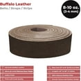 thumbnail image 2 of European Leather Works - Buffalo Belt Blanks 8-10 oz 3-4mm Size: 2.25"x60" 5.7x152.4cm - Chocolate Color Leather Straps Strips for Tooling, 2 of 8