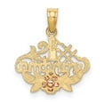 thumbnail image 4 of 10K Two-Tone #1 GRANDMA W/ Flower Charm, 4 of 4