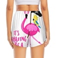 thumbnail image 2 of Lsque It'S Flamazing To Be A Pirate Printed Women's Running Shorts with Liner Pockets,Elastic Quick Dry Workout Athletic Gym Yoga Shorts,Womens High Waist Shorts-Small, 2 of 9