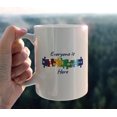 thumbnail image 3 of All are Welcome Here Diversity Colorful Puzzle Ceramic Mug-11oz Coffee Milk Tea Mug Cup with Handle,Back to School Gifts for Teachers Students Boys Girls Teens,Diversity Equity and Inclusion Gifts, 3 of 5