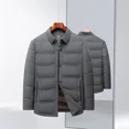 thumbnail image 3 of Chaqueta de plumón para hombre 90 plumón de pato blanco solapa abrigo negro negocios ligero 2024 invierno ropa superior Jack, 3 of 5