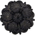 thumbnail image 4 of MERIVILLE Set of 2 Fleur Window Drapery Medallion Holdbacks, Curtain Tiebacks, Wall Hook, Tassel Holder, Burnt Gold, 4 of 5