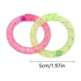 thumbnail image 3 of Soft Mesh Tube Donut Cat Toy with Bells, Interactive Teething Chew Ring for Indoor Cats, Crinkle Voice Kicking Toy for Tooth Th, Green, by IHXORA, 3 of 6
