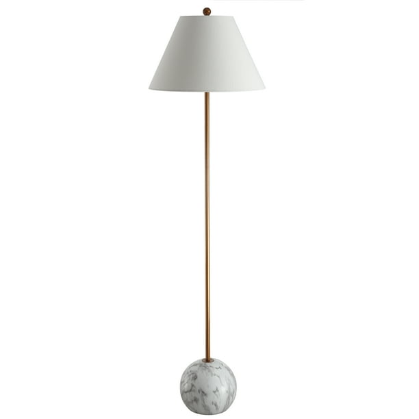 Miami 63 5 Minimalist Resin Metal Led Floor Lamp Gold White By Jonathan Y Com Miami 63 5 Minimalist Resin Metal Led, Jonathan Y Floor Lamp Gold