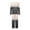 Beige, variant on 2-Piece Women's Summer Pajamas Sets Casual Color Block Knit Lounge Set 2 Piece Crew Neck Loungewear Outfits with Pocket S-3XL