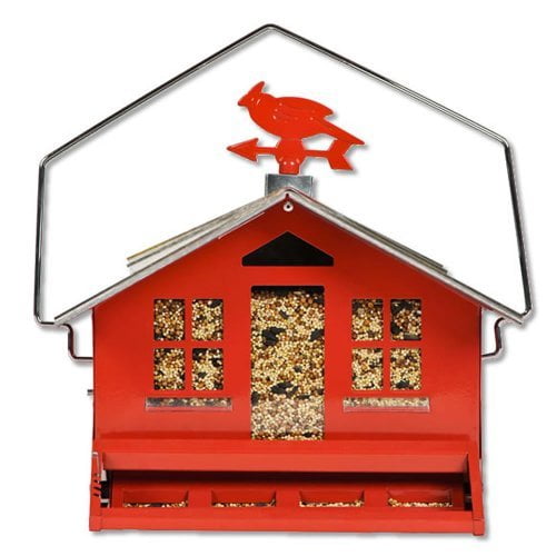 Details about   Squirrel-Be-Gone Country Style Squirrel Proof Bird Feeder 8 lb in Red 